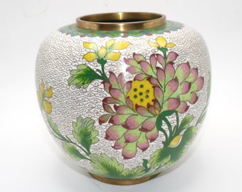 Vaso cloisonné giapponese antico