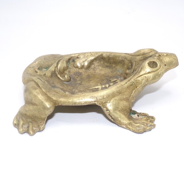 Antique Bronze Frog Etsy
