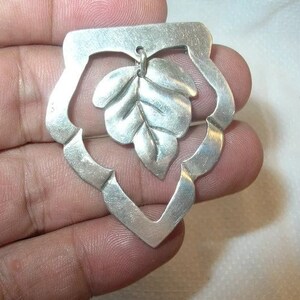 Vintage Sterling Leaf Brooch