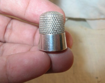Vintage Sterling Thimble By MKD