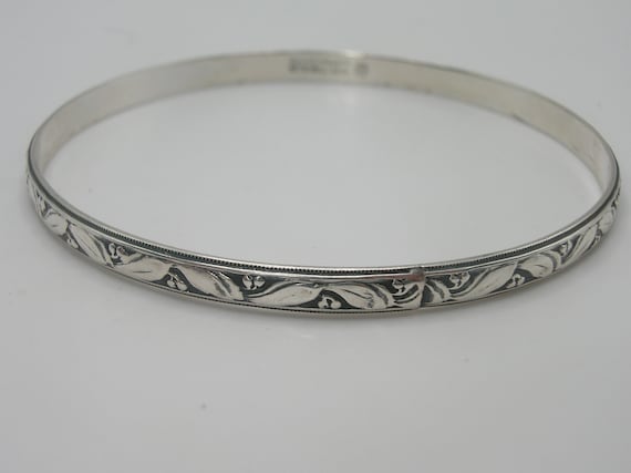 Vintage Sterling Silver Bangle by Danecraft - image 1