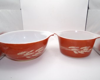 Set di ciotole vintage in Pyrex - motivo grano