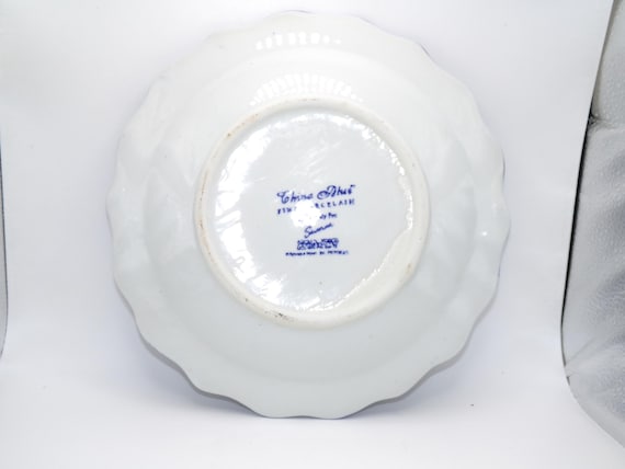 Vintage Porcelain China Blue Plate Made Exclusively for Seymour - Etsy