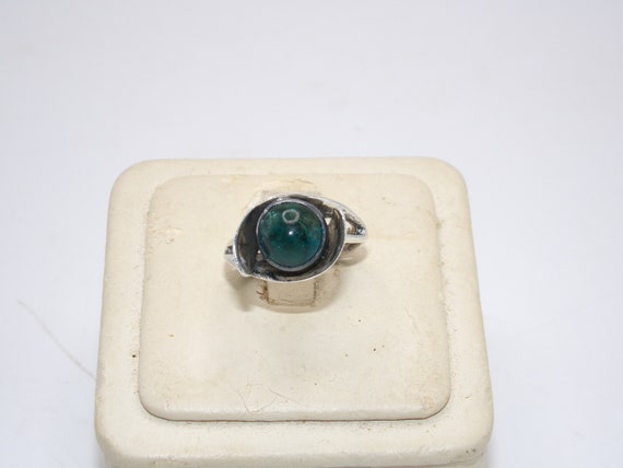 Mid Century Sterling Ring - Modernist Design - image 1