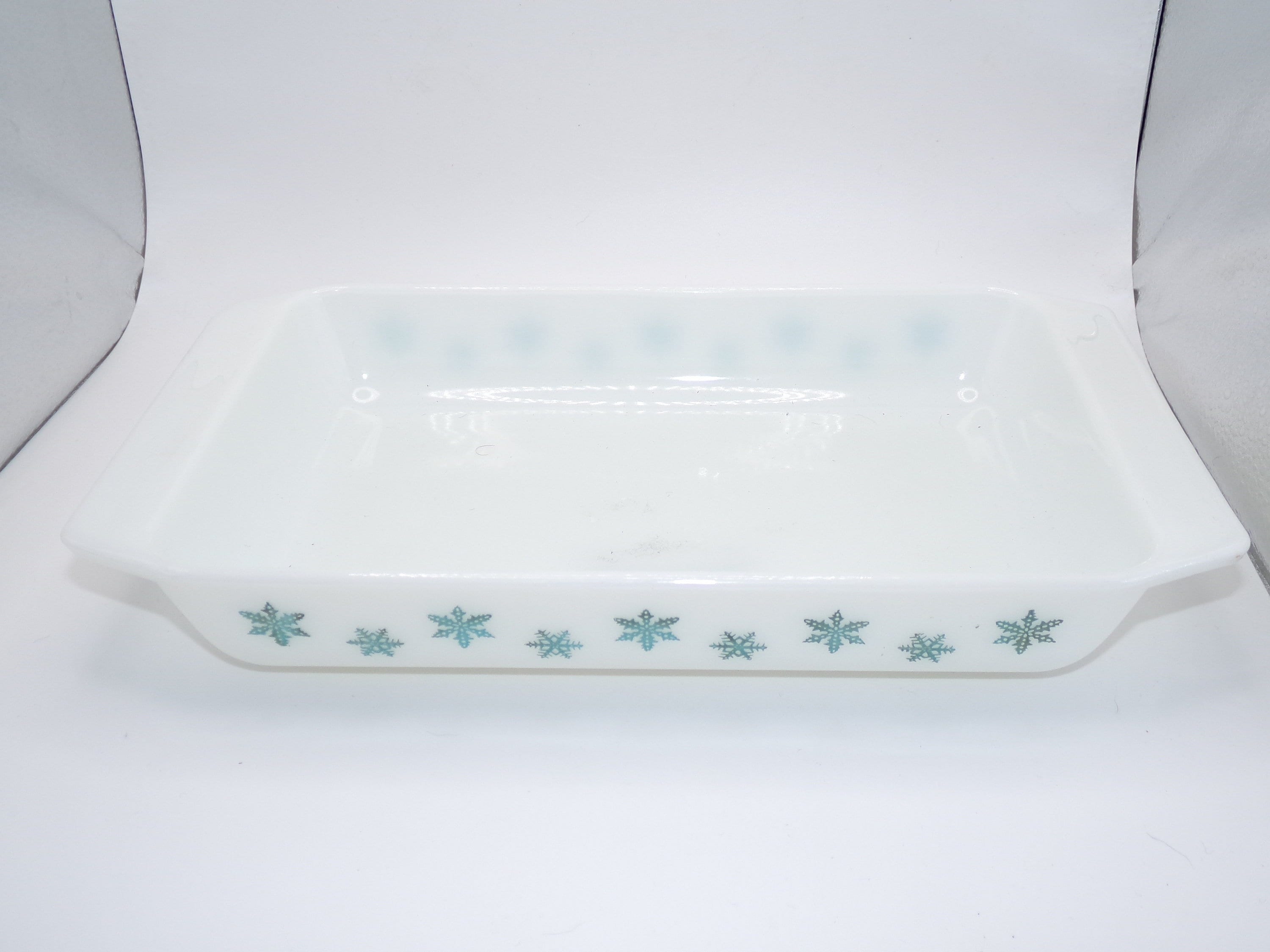 オールドパイレックス スノーフレーク ターコイズ&ホワイト オールド