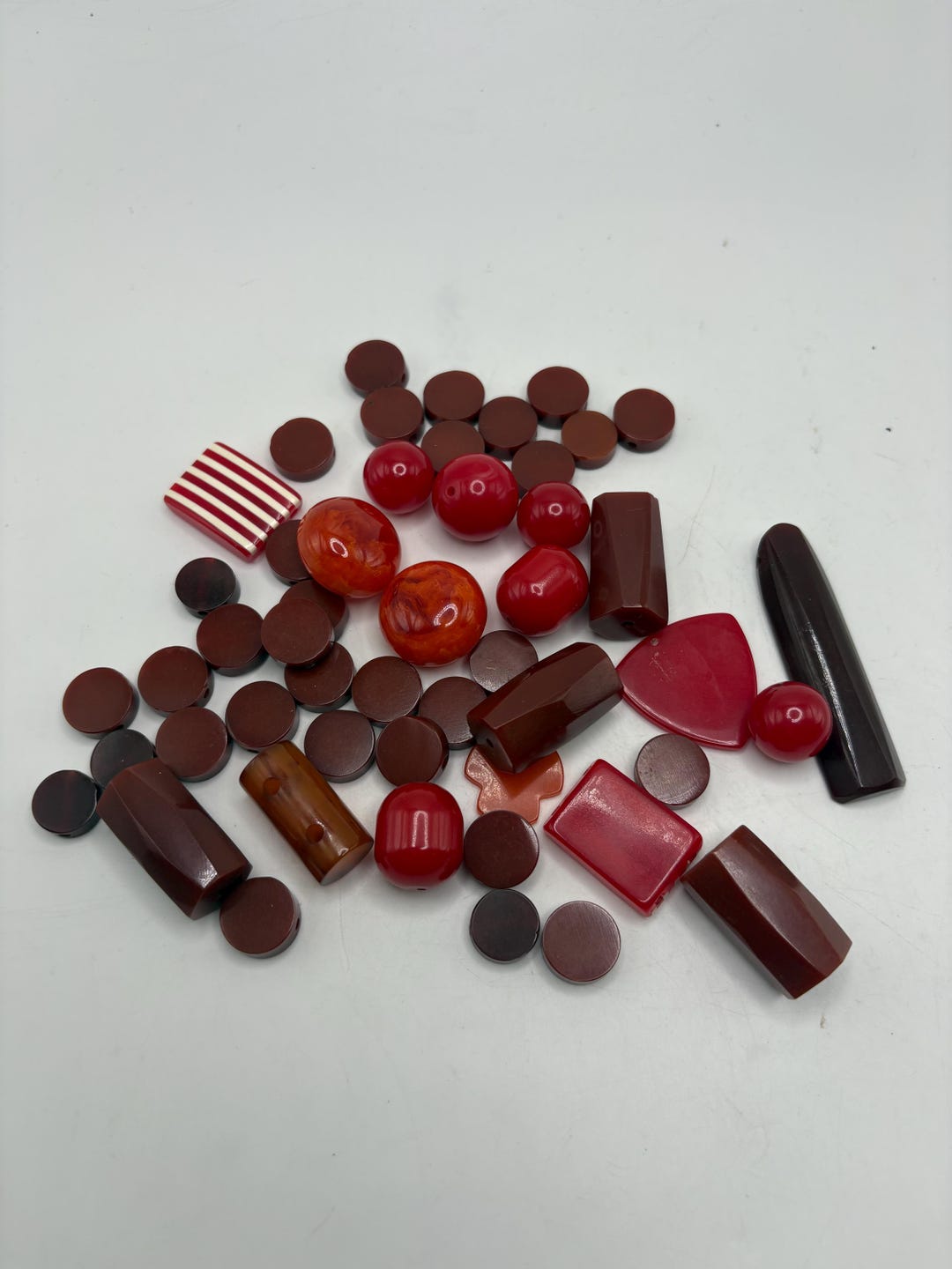 Vintage 51-piece Bakelite Beads Miscellaneous Set for Jewelry Making - Etsy