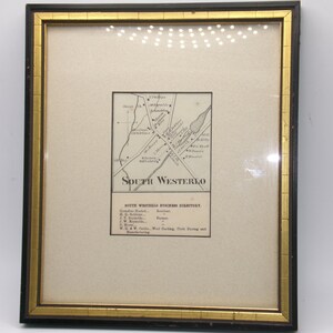 Carte topographique du sud-ouest de l'île de South Westerlo, 1866, Gravure
