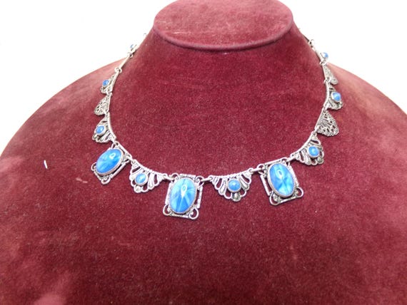 Art Deco sapphire necklace - Gem