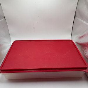 Duży, hermetyczny pojemnik do przechowywania żywności Tupperware Vintage – składany pojemnik do przechowywania w spiżarni