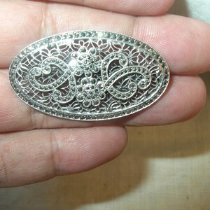 Spilla vintage in marcasite sterling