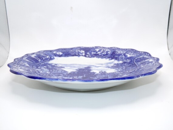 Vintage Porcelain China Blue Plate Made Exclusively for Seymour - Etsy