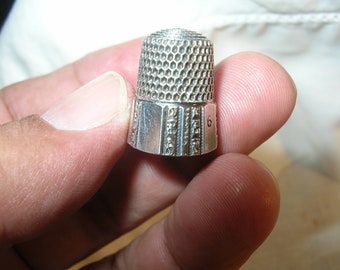 Antique Sterling Thimble