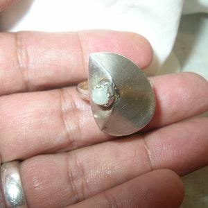 Vintage Sterling Modernist Ring