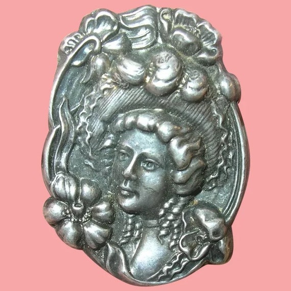 Art Nouveau Sterling Silver Brooch