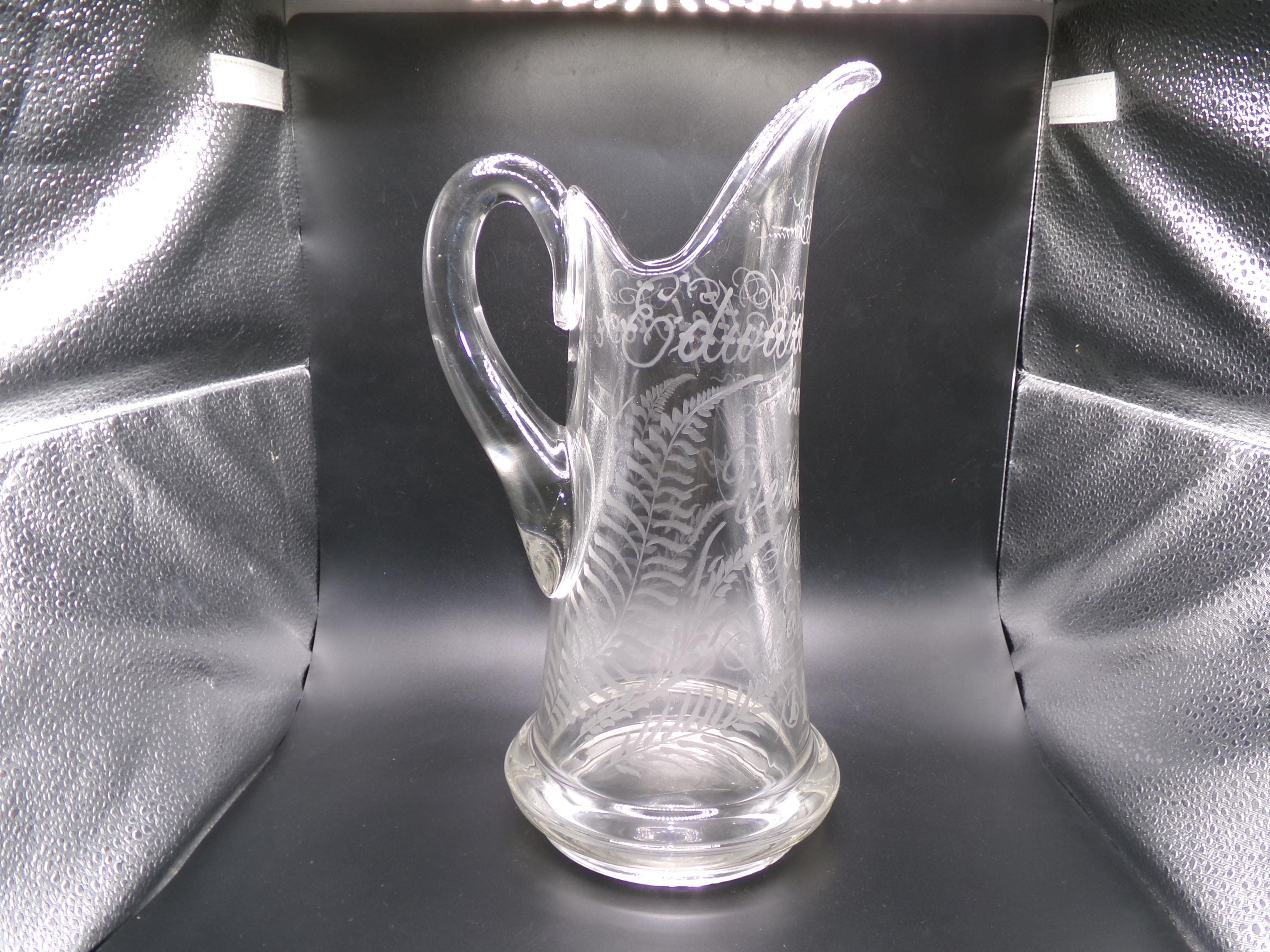 アンティーククリスタルウォーターピッチャー 1896年 - Etsy 日本