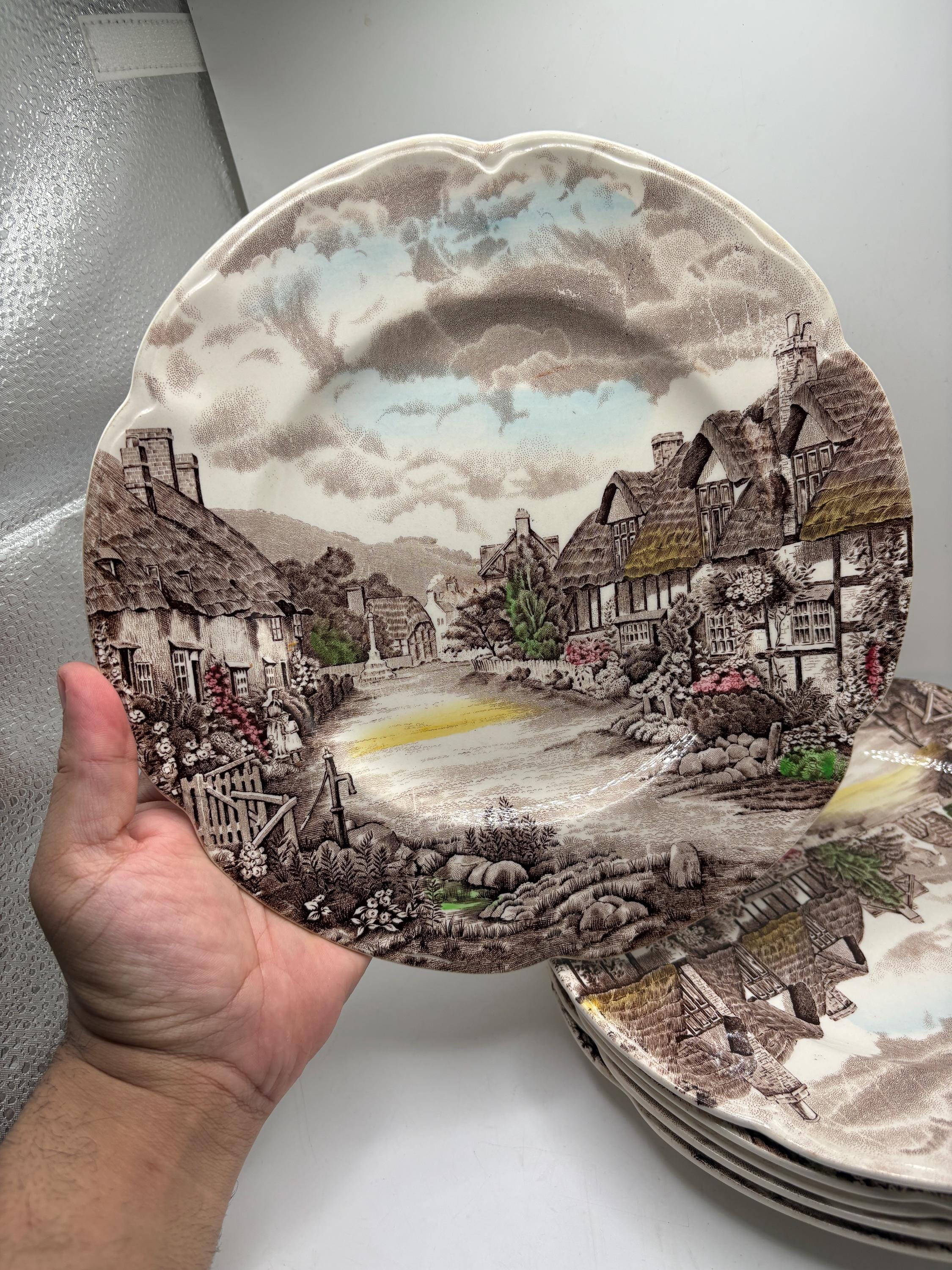 Vintage Johnson Brothers Olde English Countryside Pattern Plates