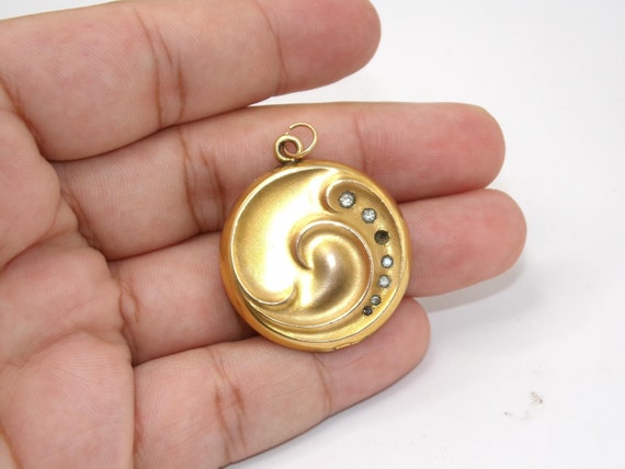 Art Nouveau Gold Filled Locket by W&M Co.