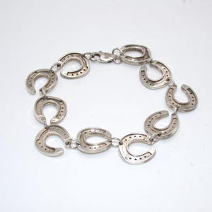 ブレスレット BLENDOFF Vintage Silver Horse Shoe Bracelet Surgical Steel VINTAGE SILVER BRIONI HORSESHOE BRACELET – Tat2 Designs