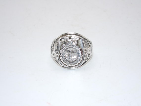 【楽ギフ_包装】 Ring Agriculture FFA Sterling Vintage by Etsy - Balfour 13号~