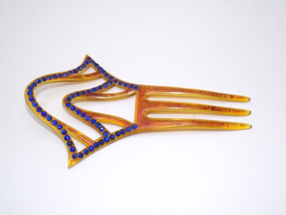 Antique  Rhinestone Hair Comb