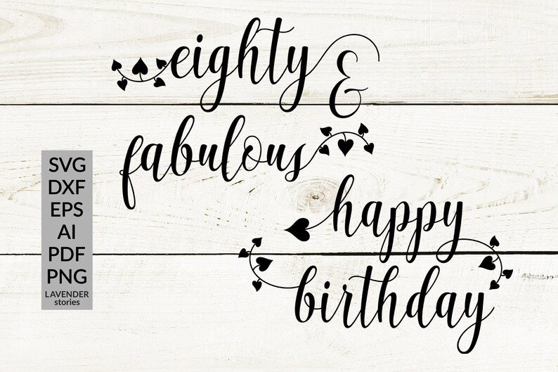 Download 80 and fabulous svg Eighty birthday svg bundle Happy ...