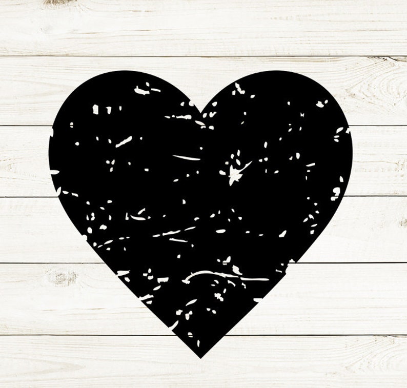 Download Distressed heart Svg dxf eps png pdf Grunge svg Vintage ...