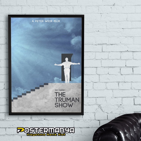 The Truman Show Movie Poster Print Canvas Art Painting Print Etsy etsy