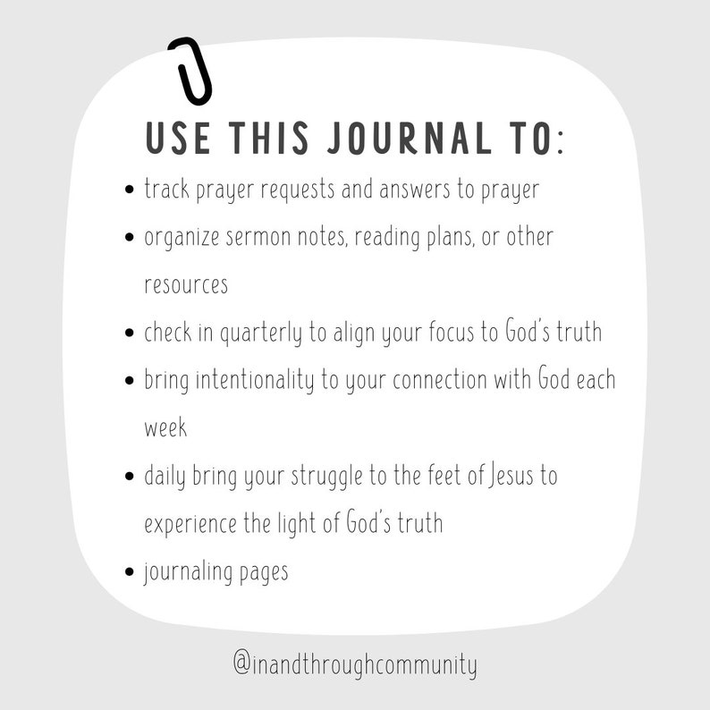 Printable Digital Quiet Time Bible Study Journal - Etsy