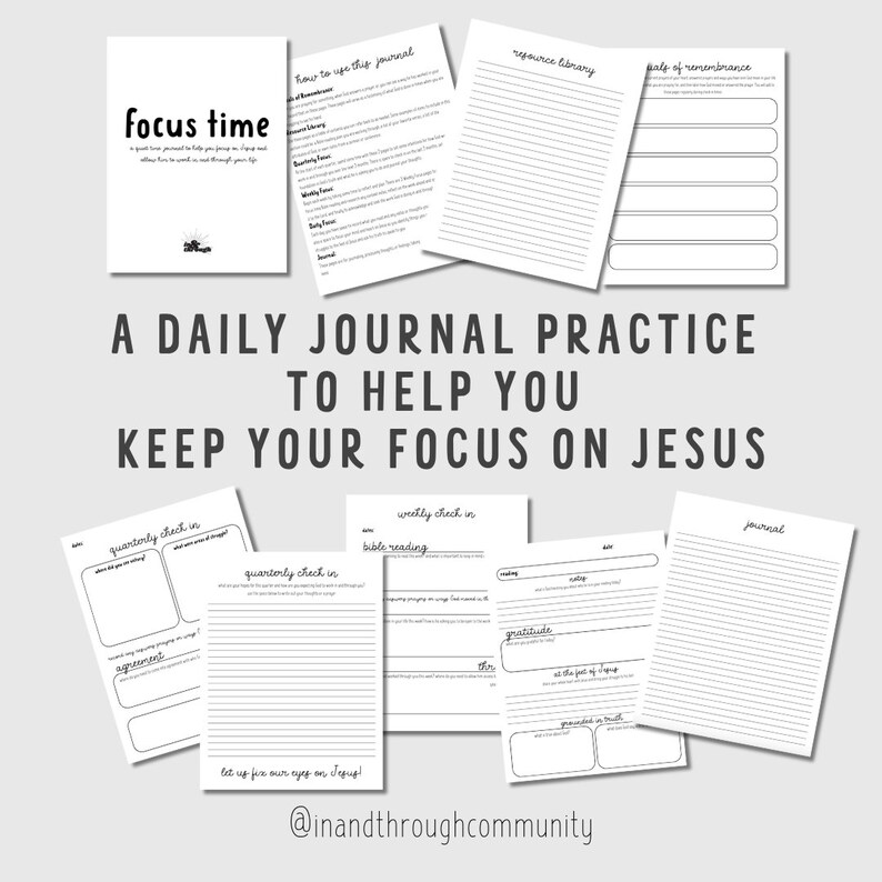 Printable Digital Quiet Time Bible Study Journal - Etsy