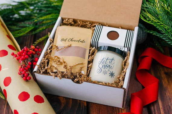 Unique Gifts | Holiday Hot Chocolate | Christmas Gift | Candle Gift Box