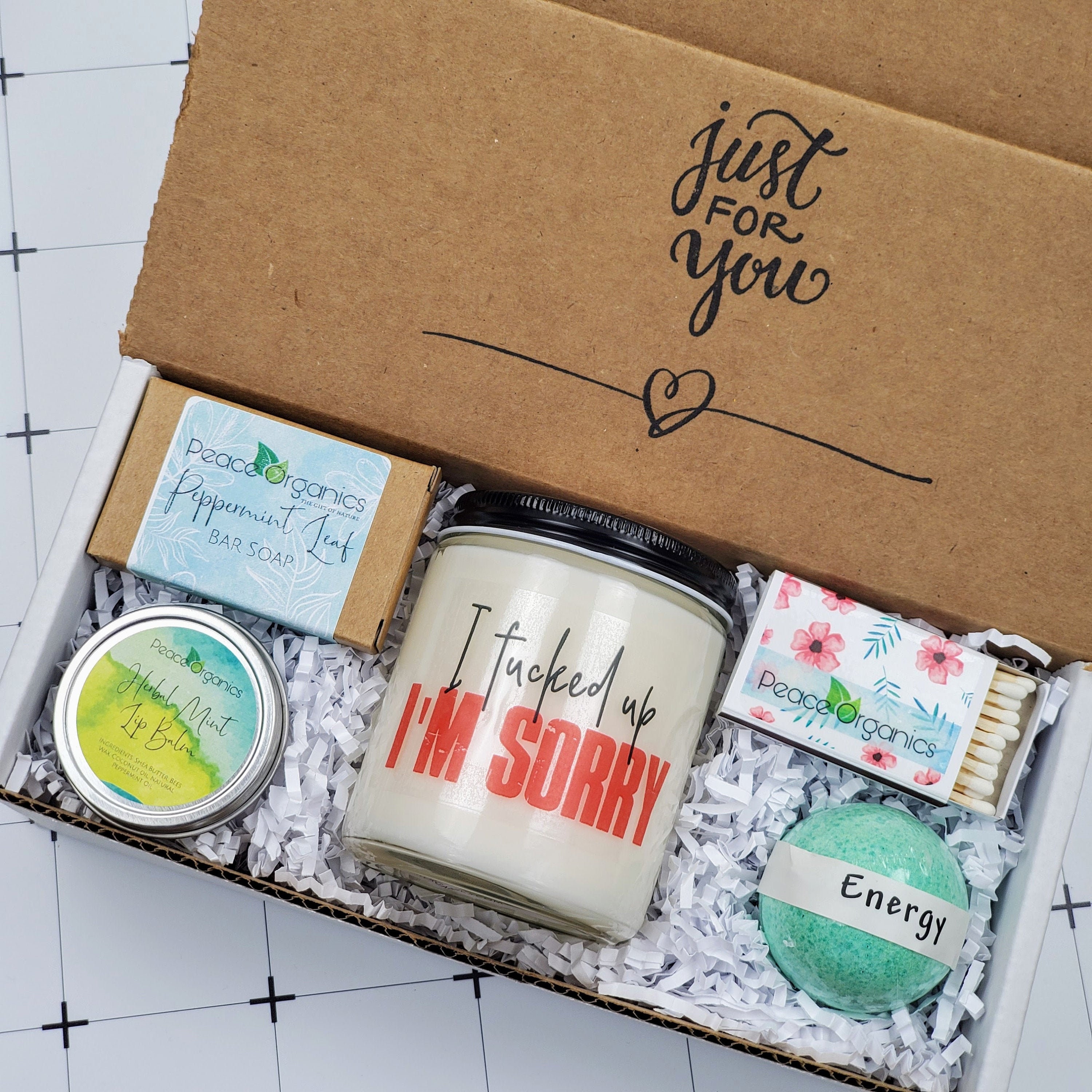 I'm Sorry Candle Funny Apology Gift For Her I'm Sorry Etsy