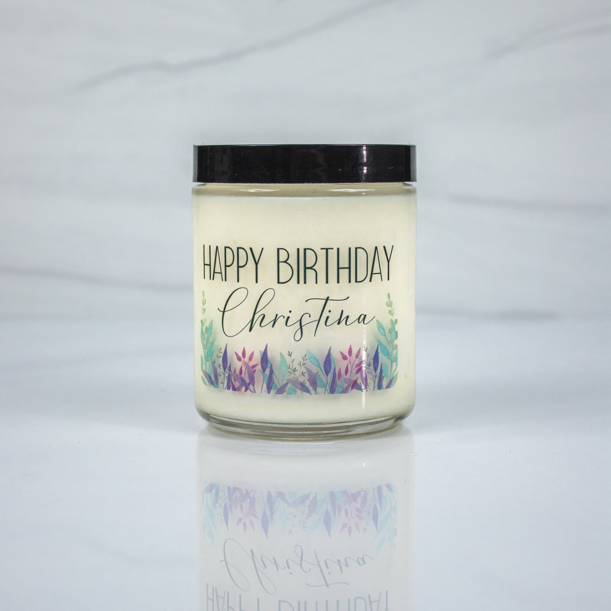 Custom Birthday Candle Gift Box Etsy
