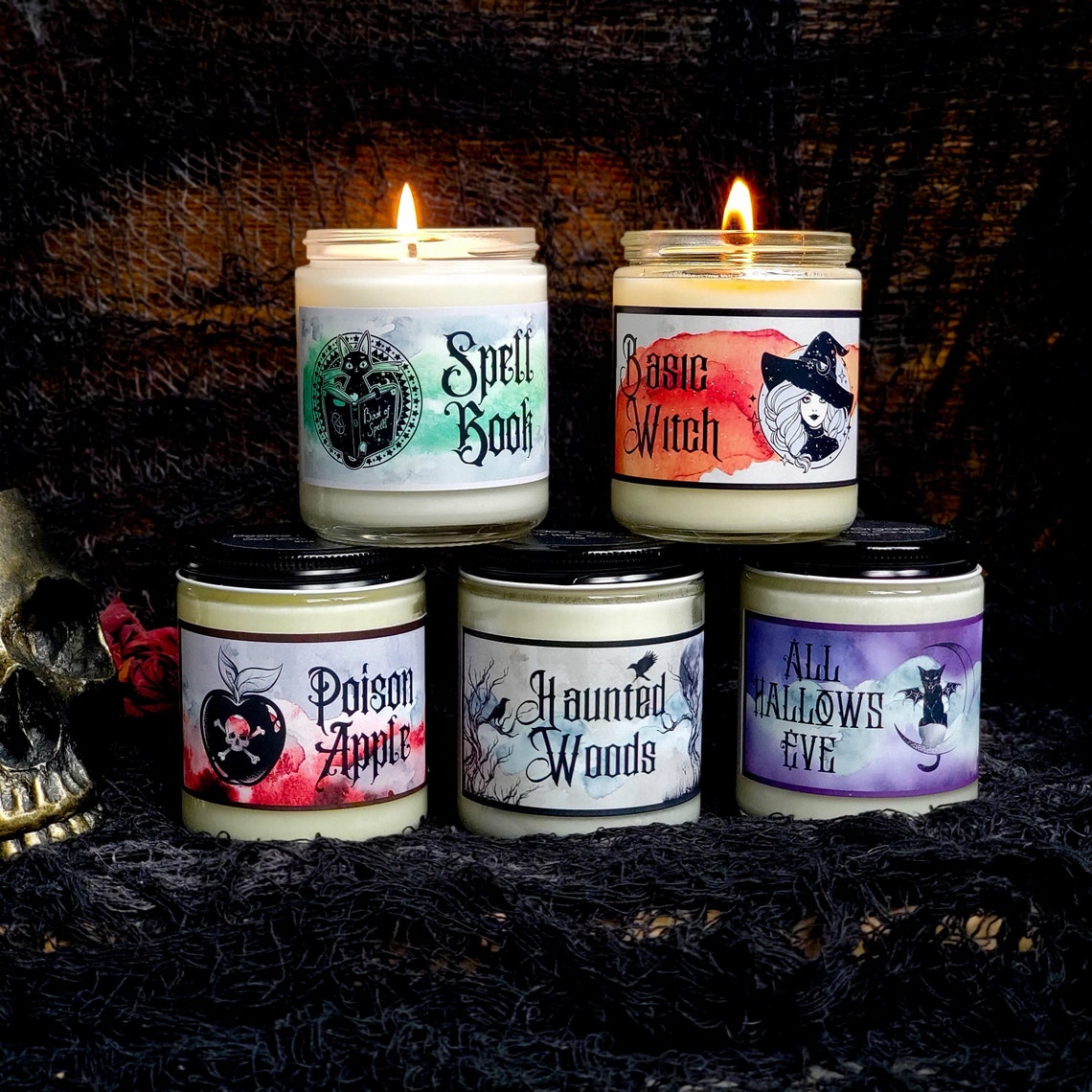 Halloween Scented Candles Etsy