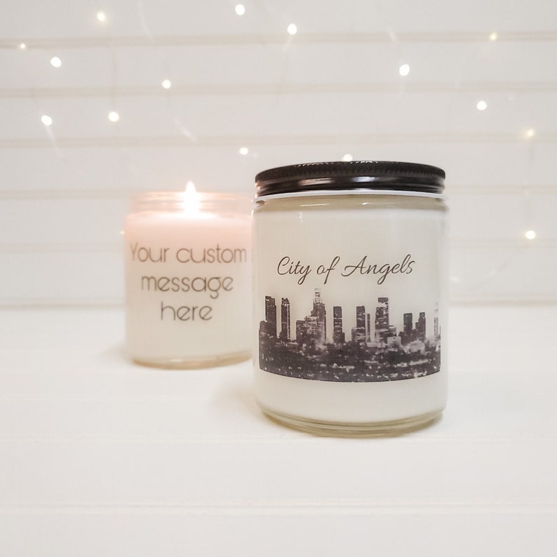 Los Angeles Candle Personalized Candle LA Candle LA Gift Los Etsy