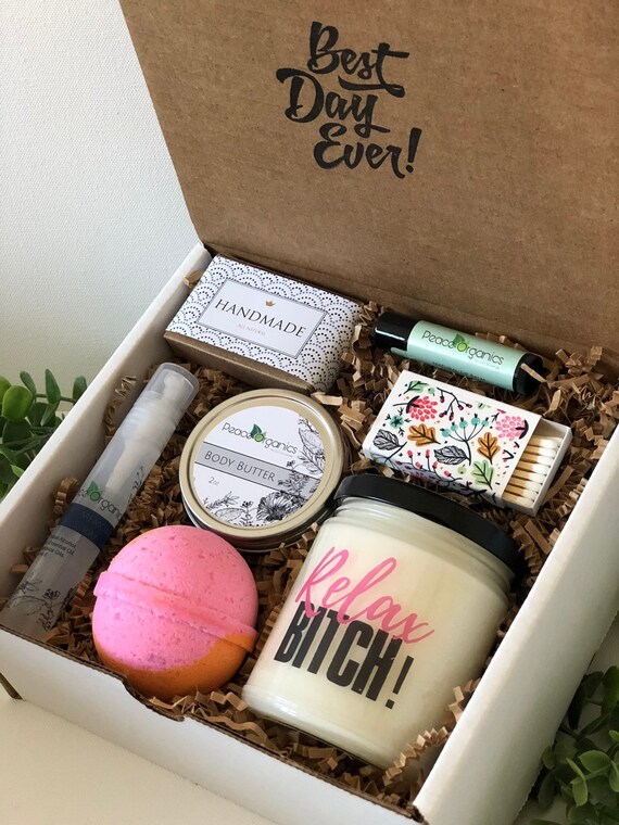 Funny Gift for Her Relaxation Gift Set Funny Candle Care Etsy