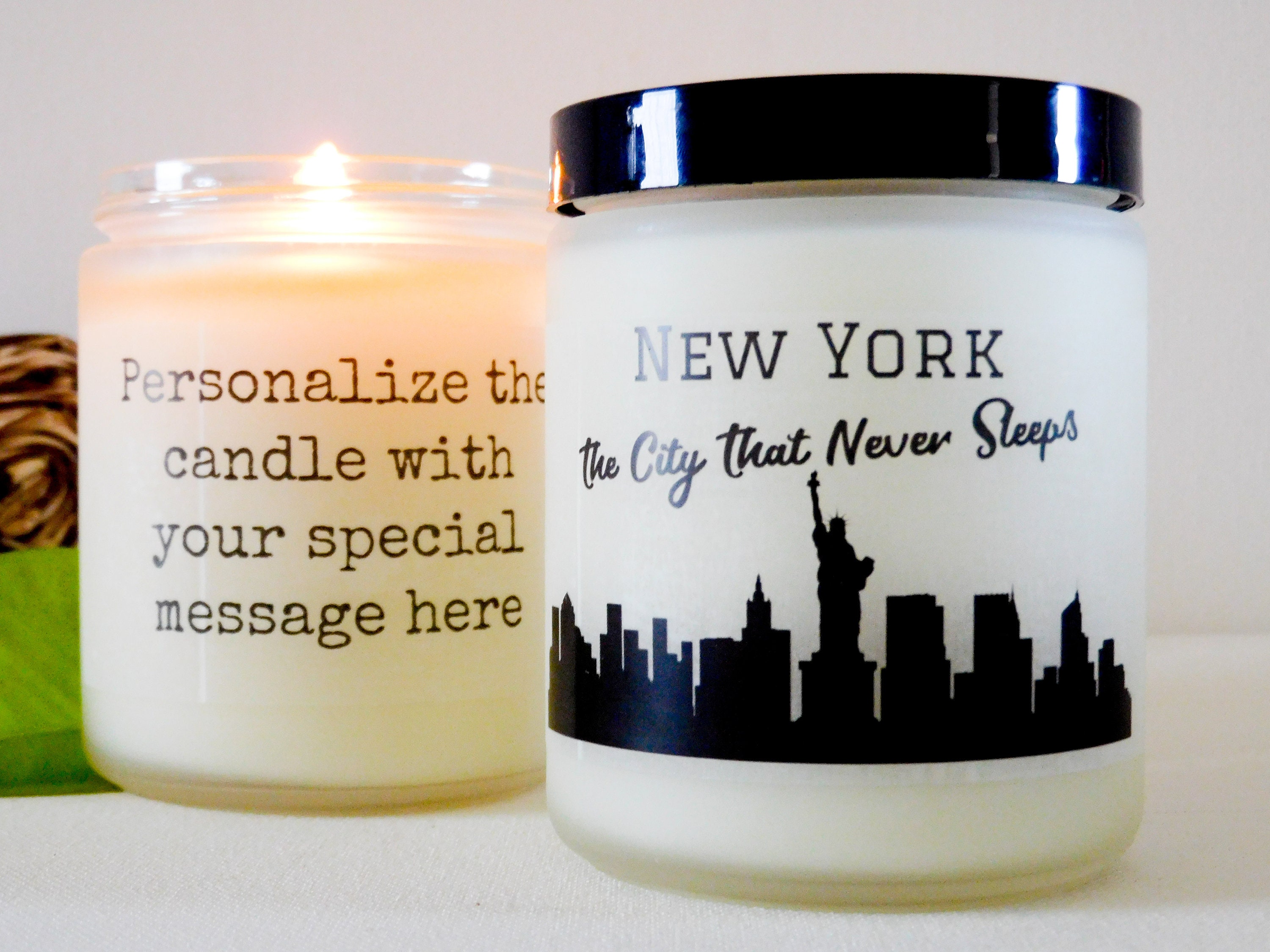 New York City Gift Personalized Candle NYC Candle New York Etsy