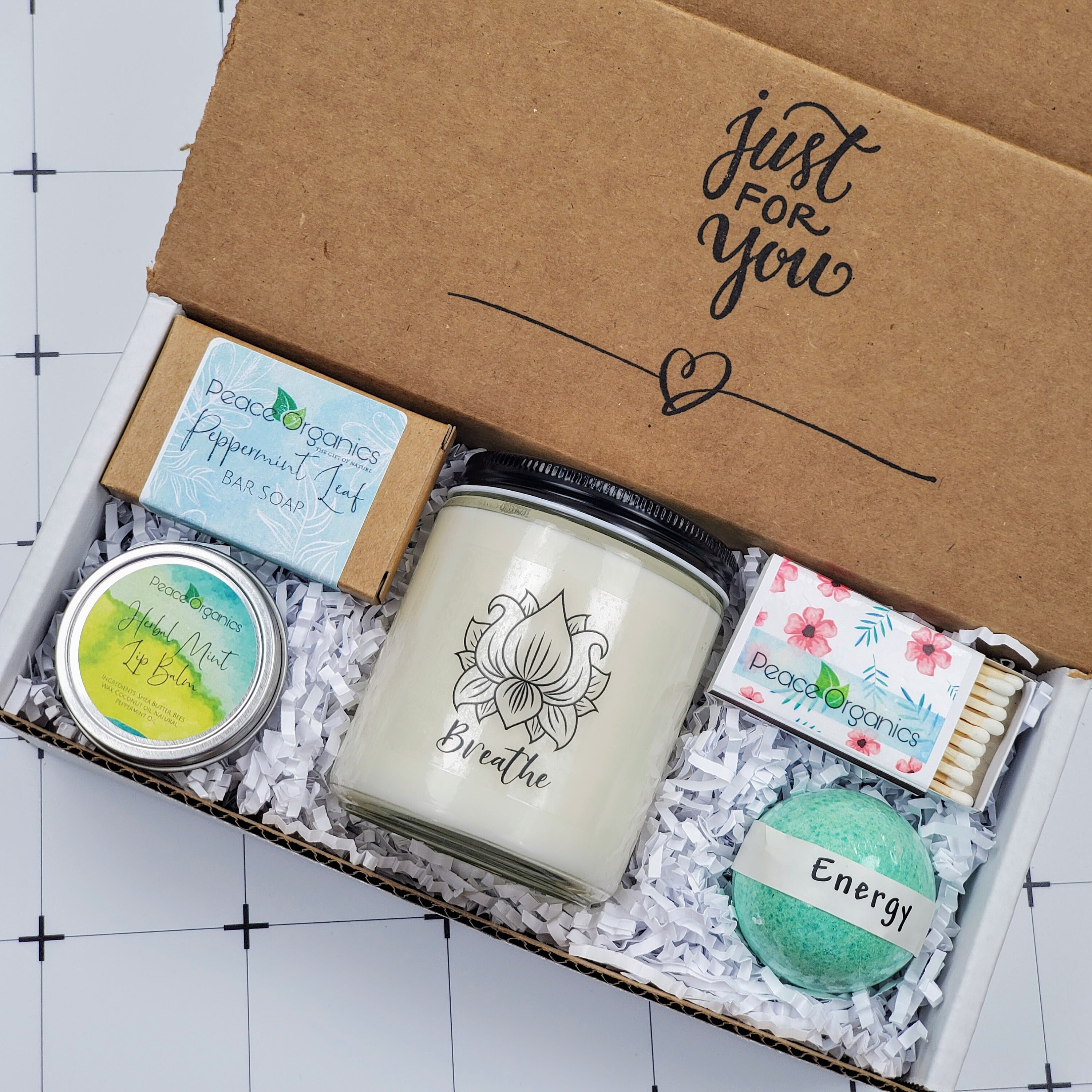 Breathe Mindfulness Gift Box Candle Gift Set Meditation Etsy