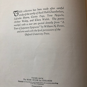 1925 Little Pictures of Japan Book – Vintage Illustrated Poetry, First Edition image 3