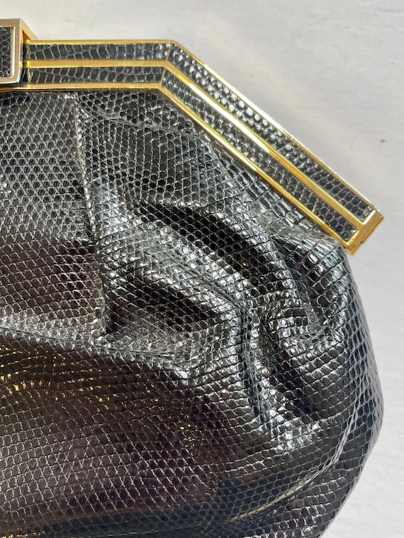 Vintage Colombetti Leather Purse Python Milan Ita… - image 8