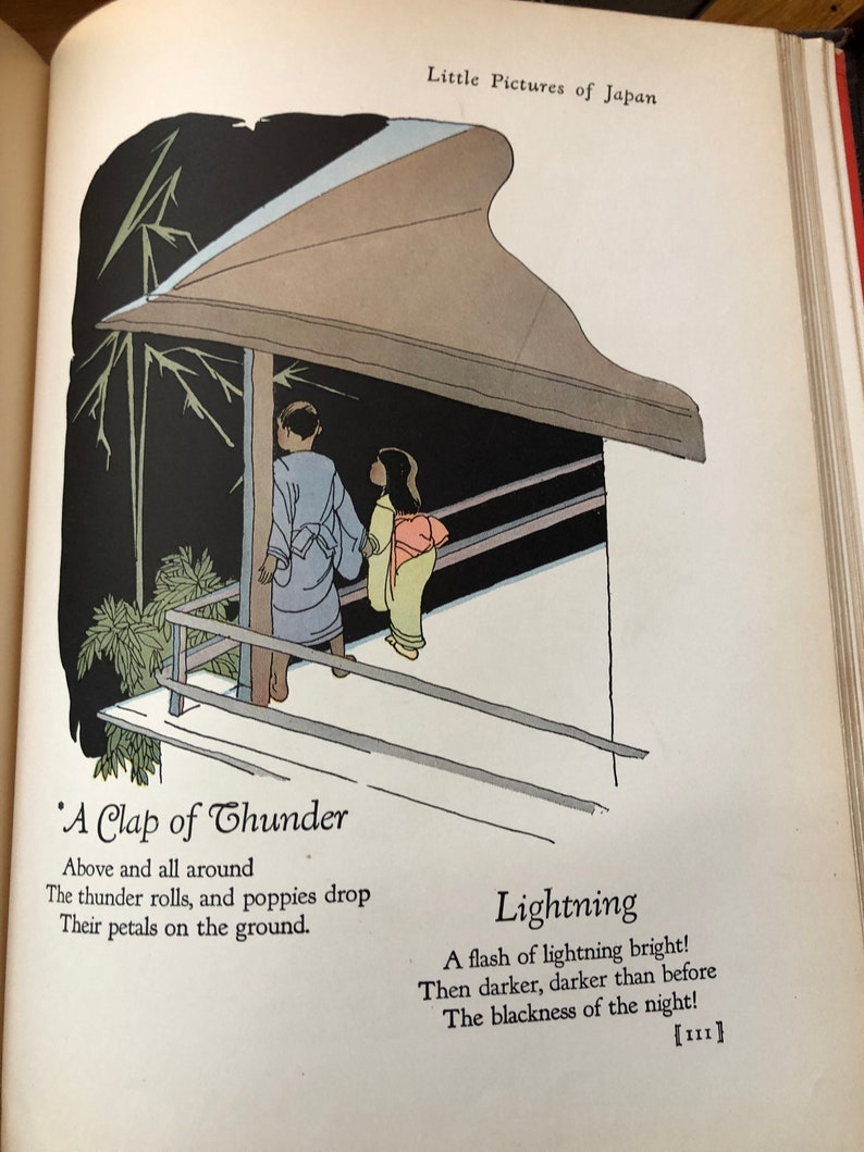 1925 Little Pictures of Japan Book – Vintage Illustrated Poetry, First Edition image 8