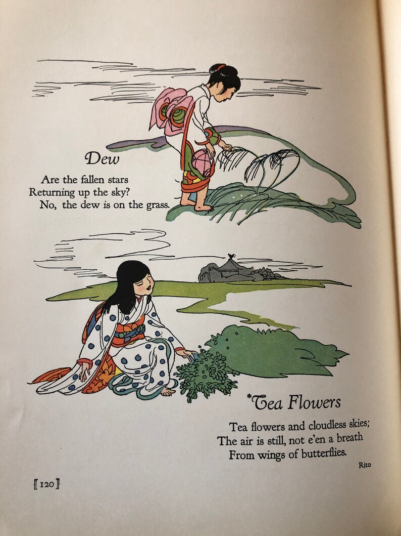 1925 Little Pictures of Japan Book – Vintage Illustrated Poetry, First Edition image 6