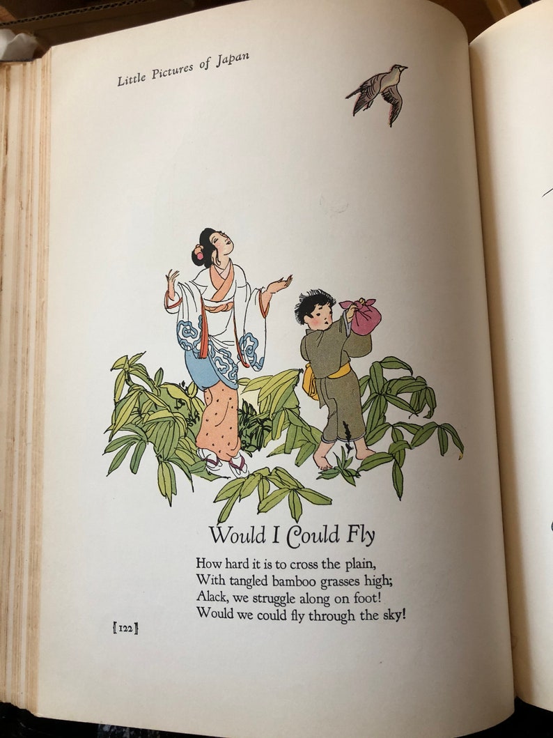 1925 Little Pictures of Japan Book – Vintage Illustrated Poetry, First Edition image 4