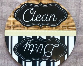 MODERN FARMHOUSE DISHWASHER Magnet, Farmhouse Style, Dishwasher Clean Dirty Magnet, Modern Cottage