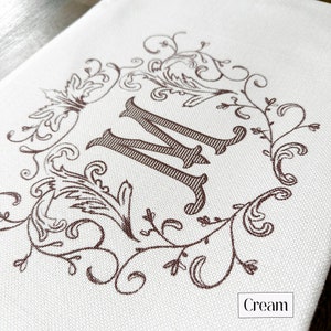Country Monogram FRENCH COUNTRY MONOGRAM Pillow Cover, French Cottage Personalized ...
