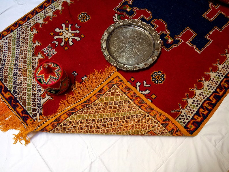 Tapis berbère Vintage taznakht marocain tapis Ouarzazate Etsy France