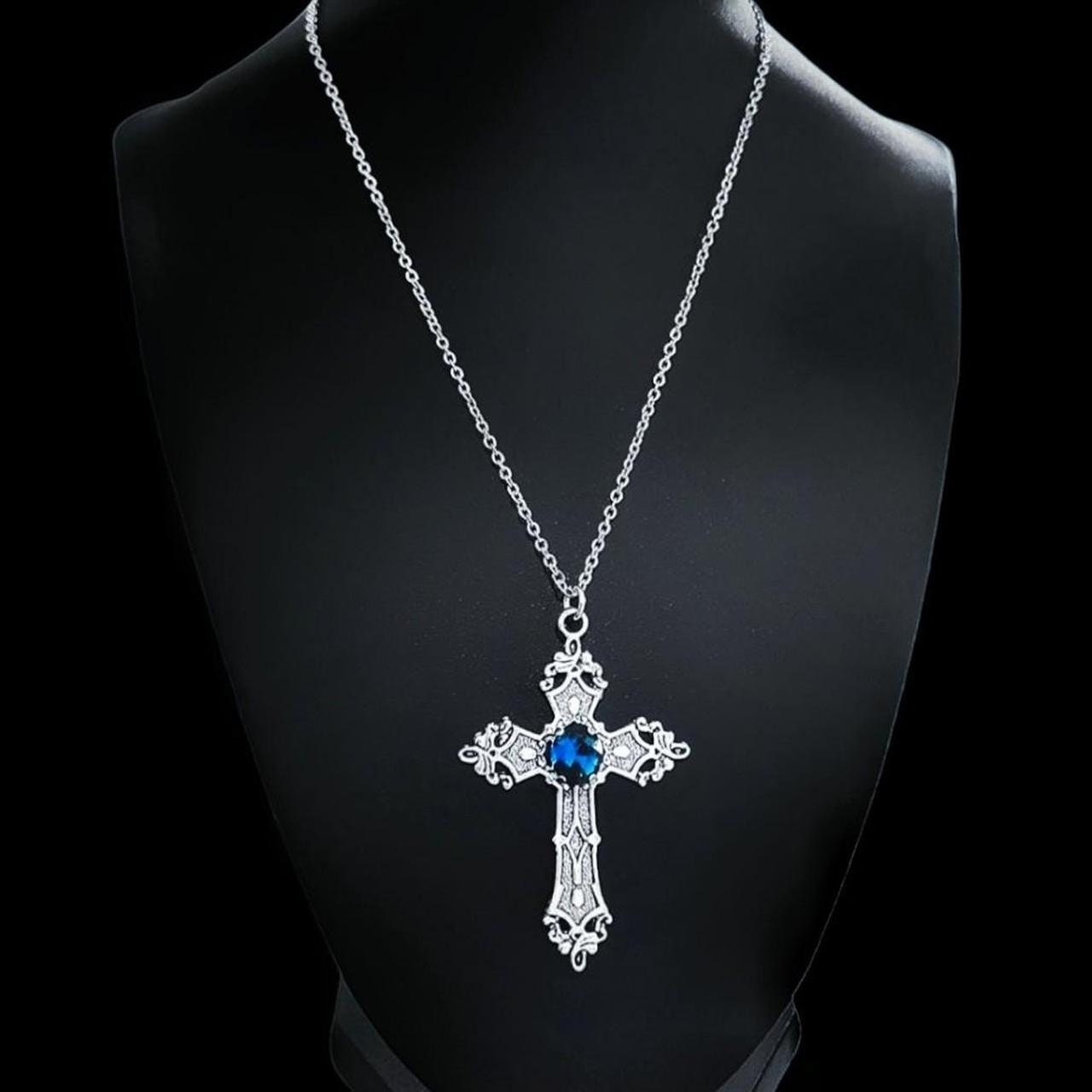 【最終値下げ】ohtnyc CRYSTAL CROSS NECKLACE CRYSTAL CROSS NECKLACE – OHTNYC