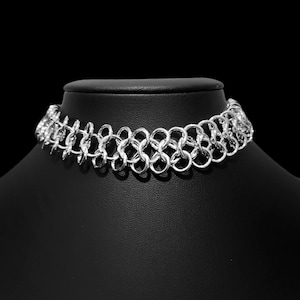 Silver Chainmail Choker