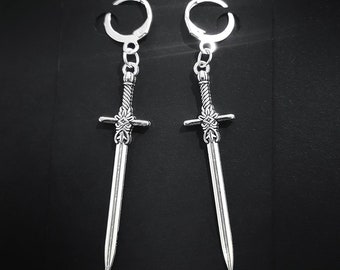 Gothic Sword Earrings 021