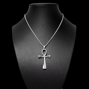 16&quot; Stainless Steel Ankh Necklace