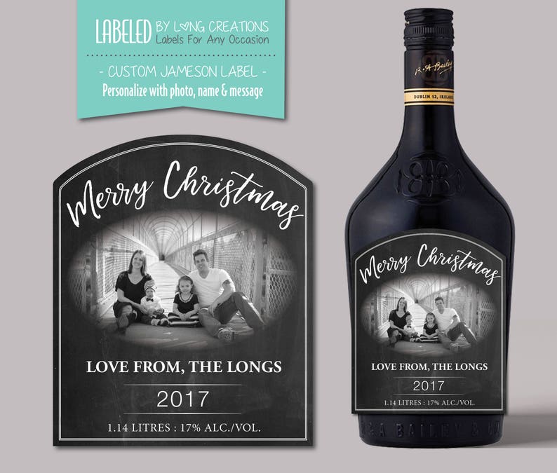 Personalized Baileys Labels Irish Creme Label Photo Label Etsy Canada